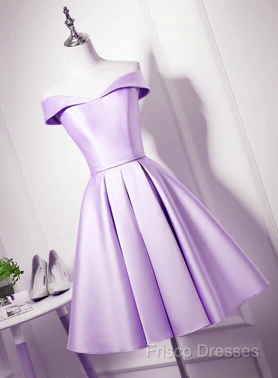 Beautiful Light Blue Satin Sweetheart Homecoming Dress, Blue Short Formal Prom Dress