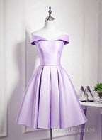 Beautiful Light Blue Satin Sweetheart Homecoming Dress, Blue Short Formal Prom Dress