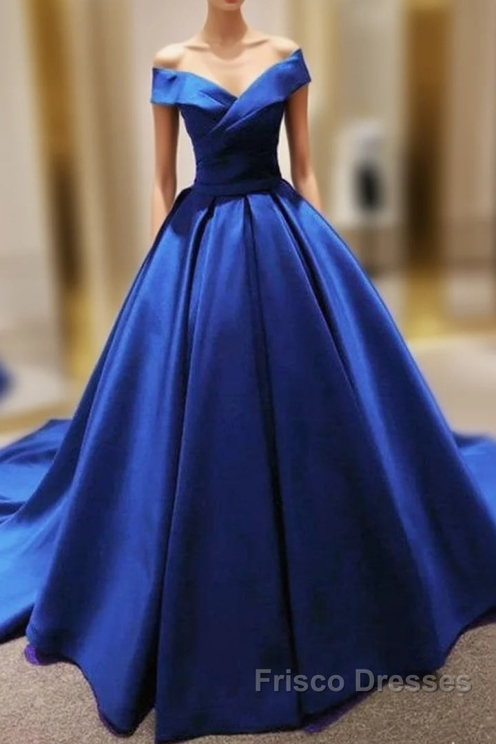 Beautiful Royal Blue Party Dress, Formal Prom Dress , Long Formal Gowns Main image