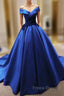 Beautiful Royal Blue Party Dress, Formal Prom Dress , Long Formal Gowns