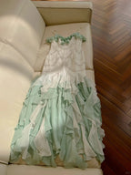 Beautiful Spaghetti Strap Mermaid Beaded Chiffon Prom Dress