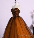Beautiful Tulle A-Line Ball Gown Sweet 16 Party Dress, Long Formal Prom Dress