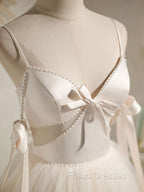 Beige Aline Tulle Short Formal Prom Dress Beige Tulle Homecoming Dress