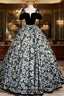 Black A-Line Satin Long Formal Prom Dress, Black Long Evening Dress