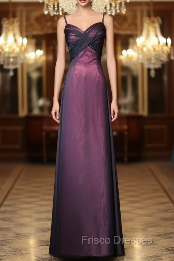 Black and Red Sweetheart Long Formal Dress, Straps Long Formal Prom Dress Main image