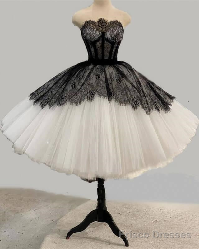 Black And White Ball Gown Party Dress Main image