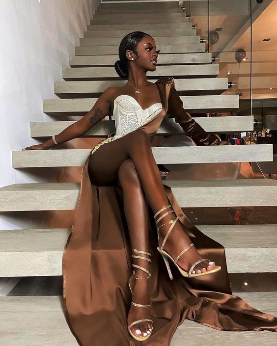 Black Girl Prom Gown Long Prom Dresses Secondary image