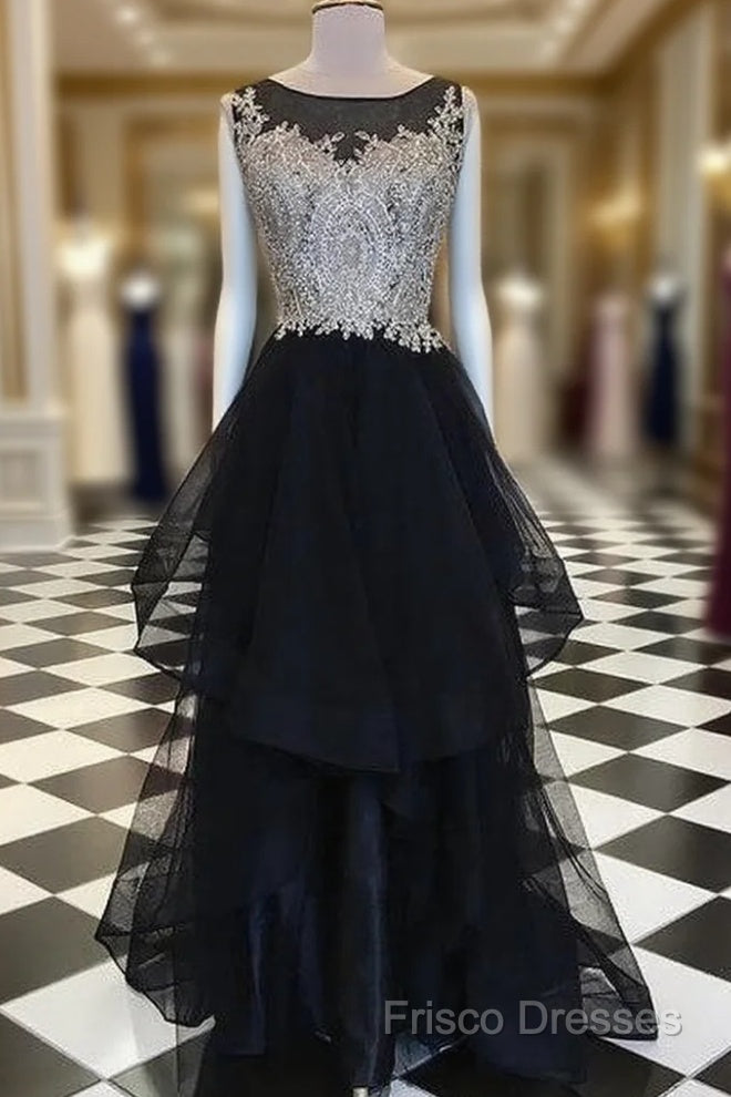 Black Long Formal Prom Dress,Formal Prom Dress,Pageant Dress,Formal Dress,Ball Dance Dress,Graduation School Party Gown Main image