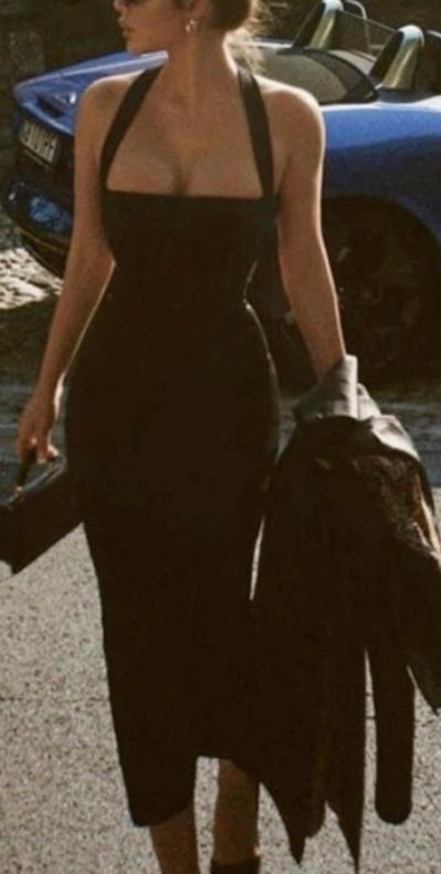 Black Long Prom Dresses Party Dress With Slit Secondary image