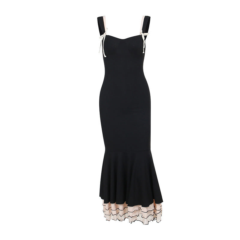 Black Mermaid Long Prom Dress Sweet Formal Party Dress Secondary image