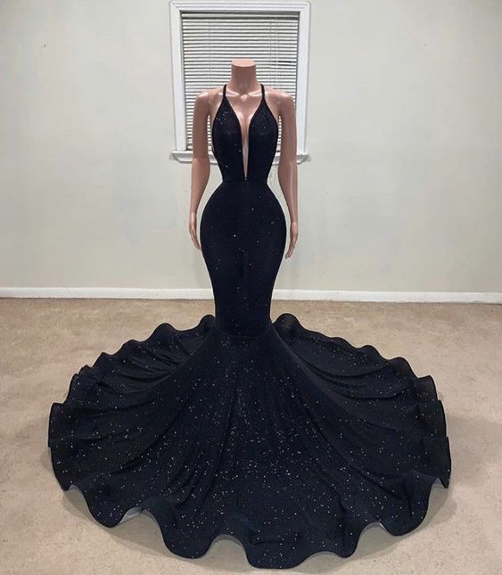 Black Mermaid Prom Dresses Main image