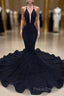 Black Mermaid Formal Prom Dress