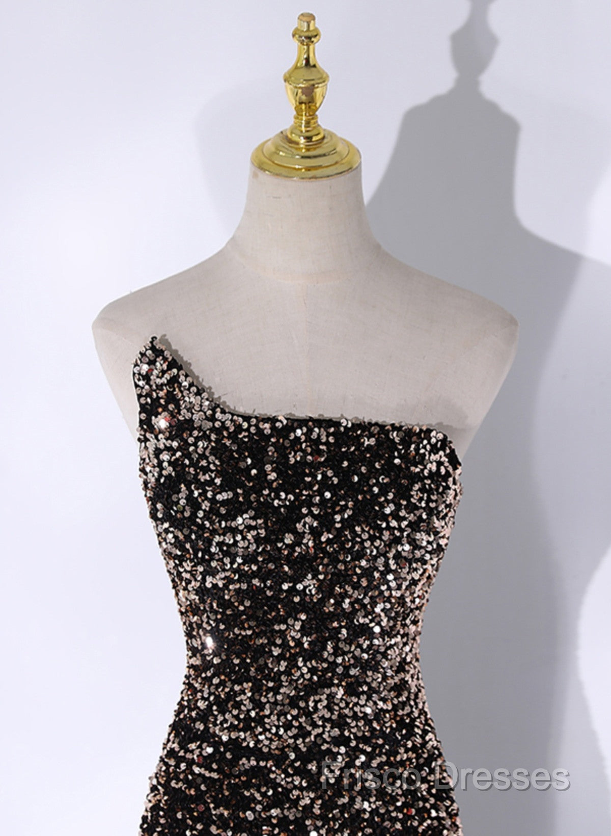 Black Mermaid Sequins Long Formal Prom Dress, Black Formal Dress Party Dress