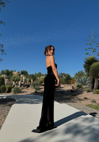 Black Prom Dresses Sexy Slit Prom Dress Birthday Outfits