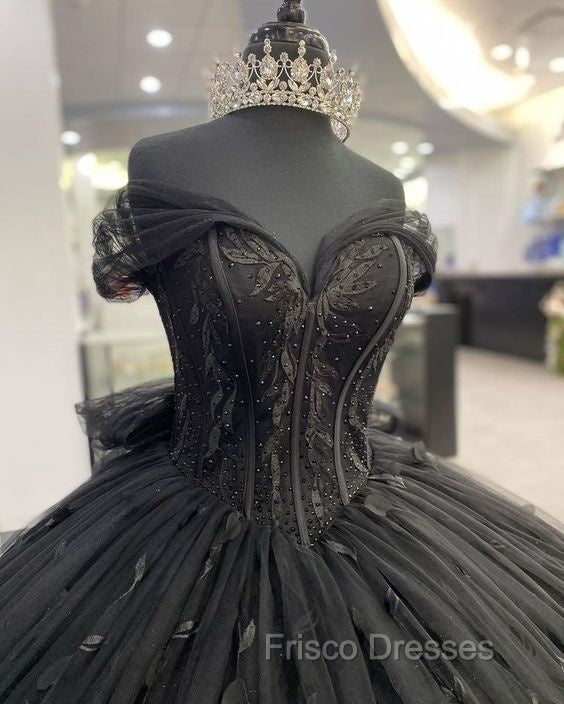 Black quinceanera Dress Ball Gown Formal Prom Dress Evening Gown