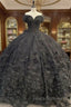 Black quinceanera Dress Ball Gown Formal Prom Dress Evening Gown