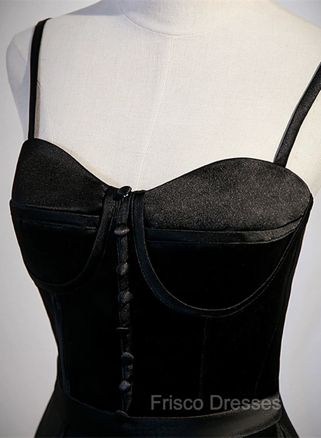 Black Satin Long Party Dress Black Simple Junior Formal Prom Dress Formal Prom Dress shops