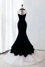 Black Sweetheart Mermaid Tulle Formal Prom Dress