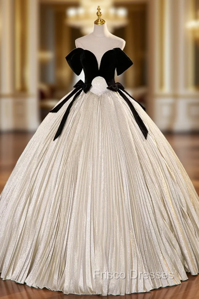 Black Velvet Off the Shoulder Quinceanera Dress