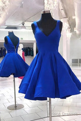 Blue Homecoming Dress, Blue Formal Evening Dress