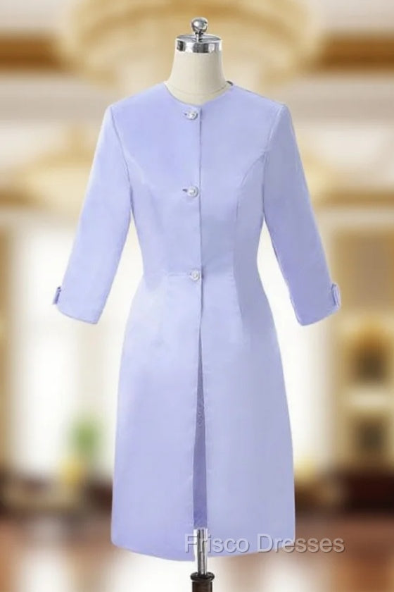 Blue Lace Wedding Party Dress Short Mother Dress For Wedding Main image