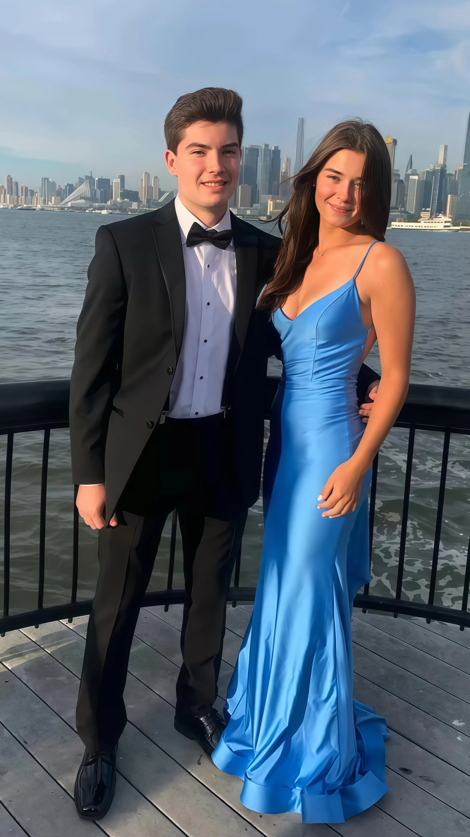 Blue Prom Dress, Mermaid Prom Dresses Open Back Evening Dress