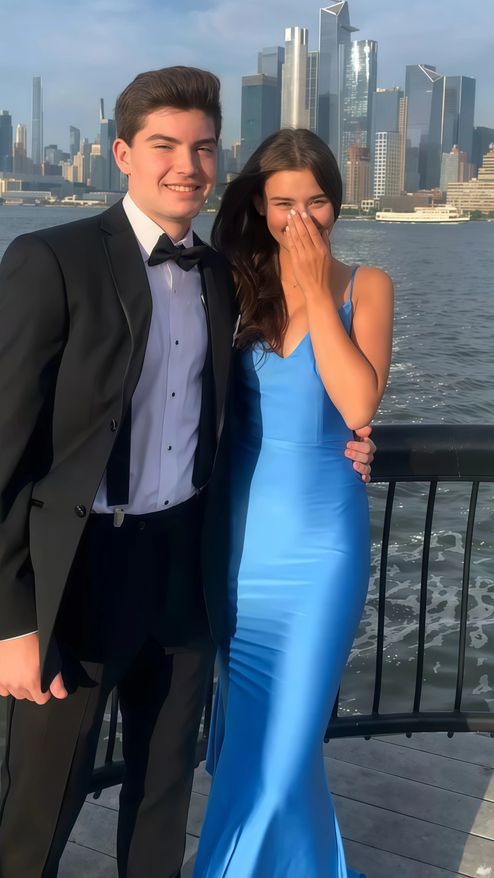 Blue Prom Dress, Mermaid Prom Dresses Open Back Evening Dress