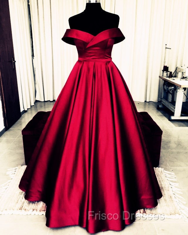 Bow Back Formal Prom Dress Ball Gowns Off The Shoulder
