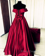 Bow Back Formal Prom Dress Ball Gowns Off The Shoulder