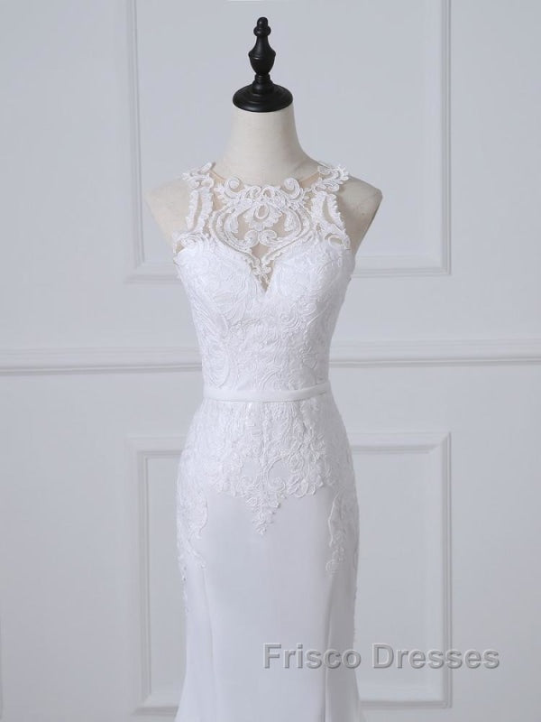 Precious Spaghetti Strap Lace Mermaid Wedding Dress Secondary image
