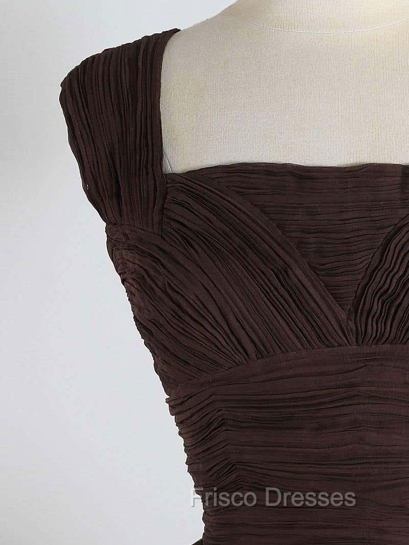Brown A-Line Short Formal Prom Dress, Brown Short Formal Dress