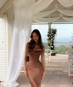 Brown Prom Dresses Sexy Prom Dress Birthday Outfits