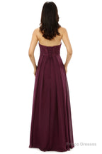 Burgundy Chiffon Lace Sweetheart High Waist Bridesmaid Dresses
