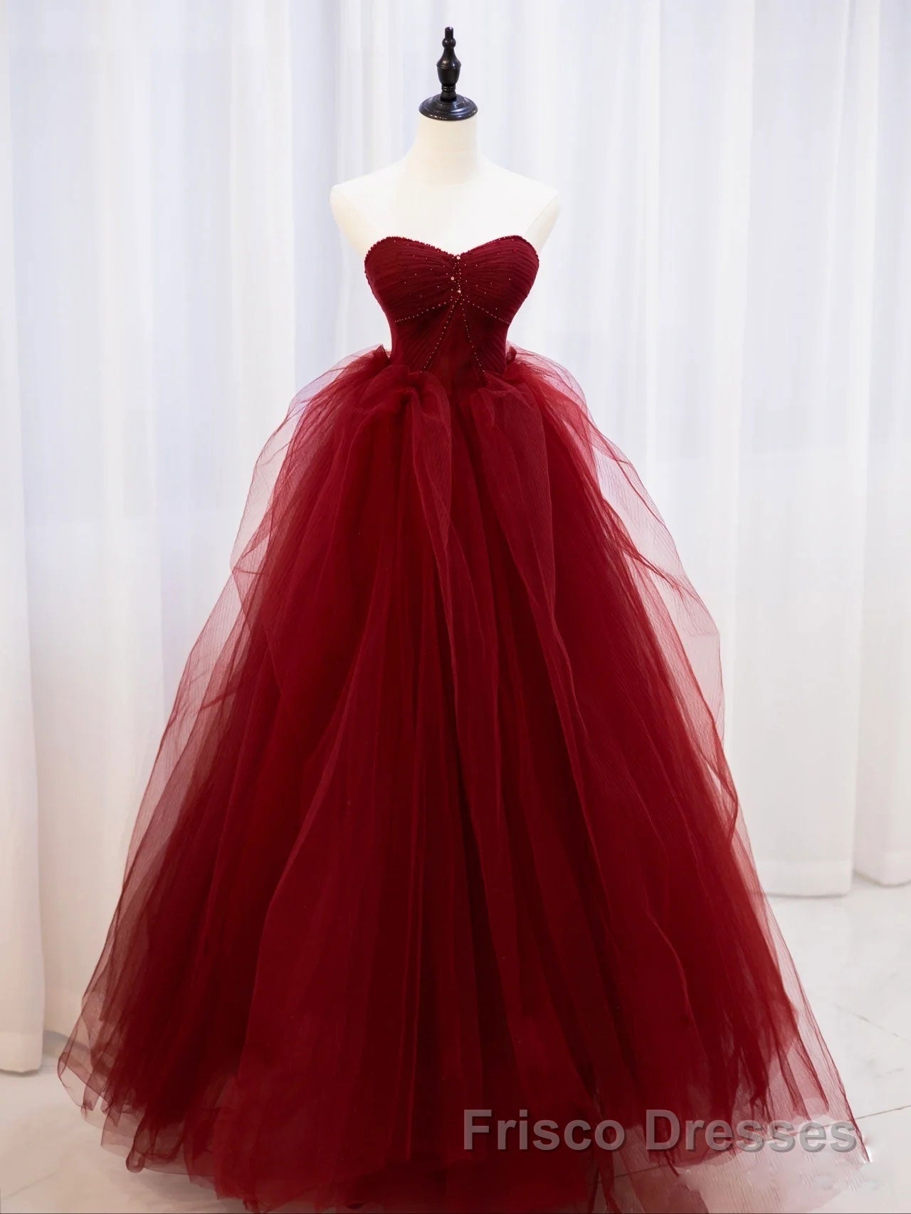 Burgundy off shoulder tulle lace long Formal Prom Dresses burgundy formal Dresses