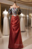 Burgundy Pleats Off the Shoulder Formal Prom Dress