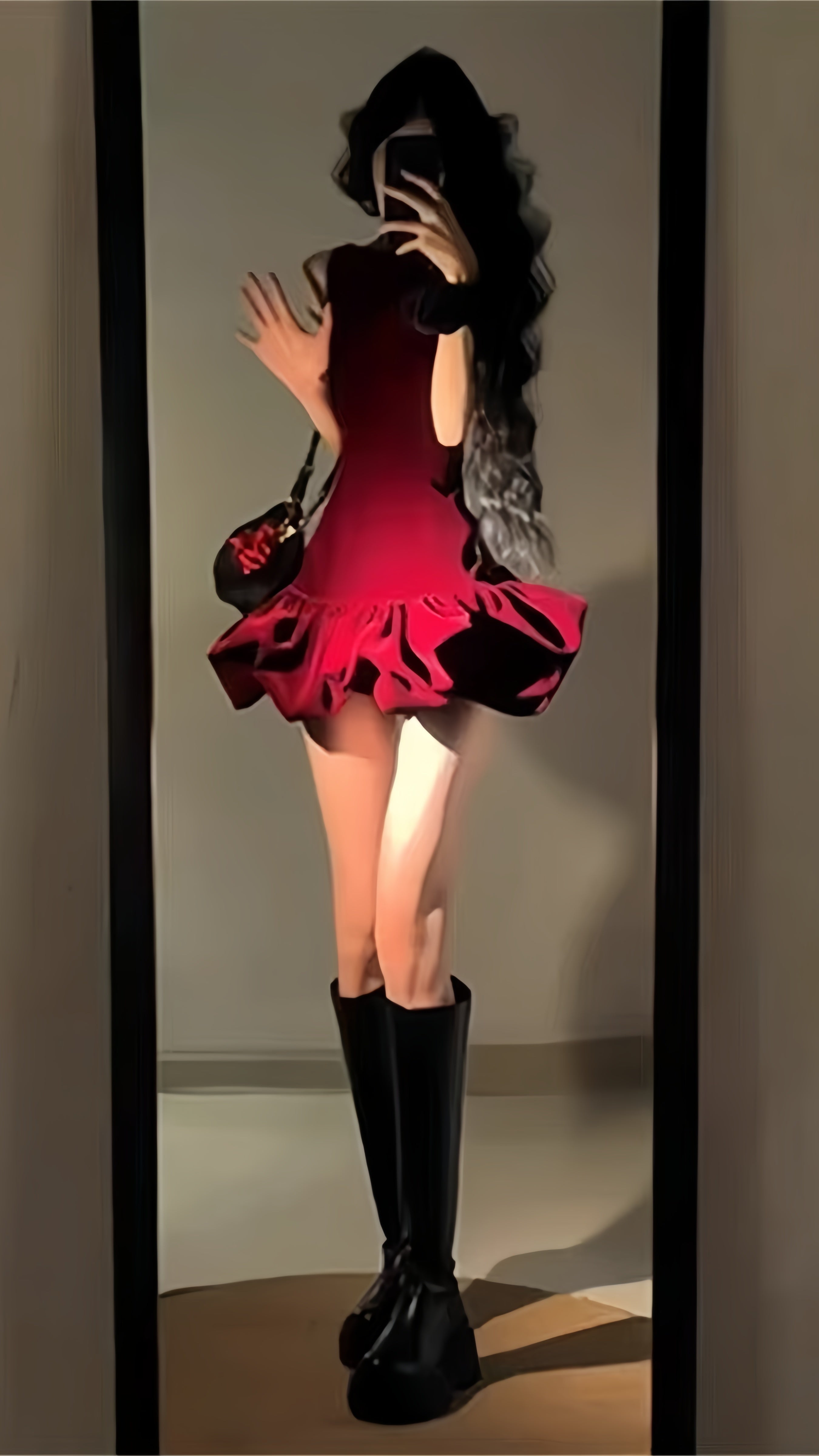 Burgundy Prom Dresses Sleeveless Mini Party Dress Short Graduation Dress Cocktail Outfits Main image