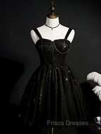 Burgundy Sweetheart Neck Tulle Sequin Short Formal Prom Dress, Puffy Cute Homecoming  Dress