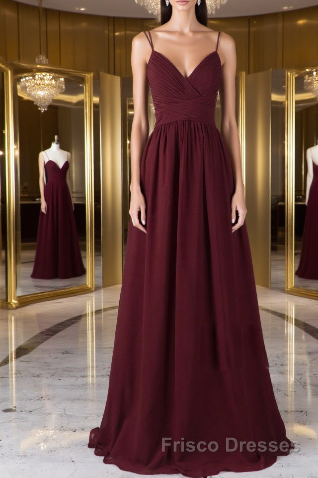 Burgundy tulle lace long Formal Prom Dresses burgundy lace evening Dresses Main image