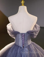 Buyishang Wedding Dress Ball Gown Off Shoulder Short Sleeve Floor Length Organza Bridal Gowns With Beading