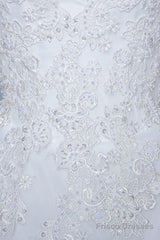 Cap Sleeves Floor-Length Court Train Wedding Dress With Beading