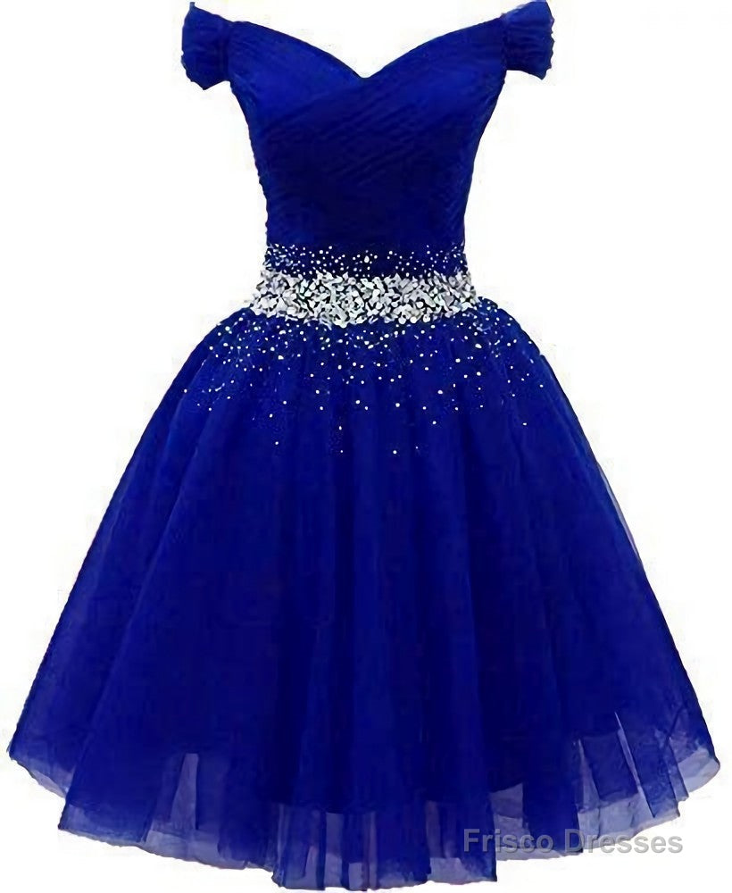 Short Dress, For Juniors Off The Shoulder Homecoming Dress, Custom Made Main image
