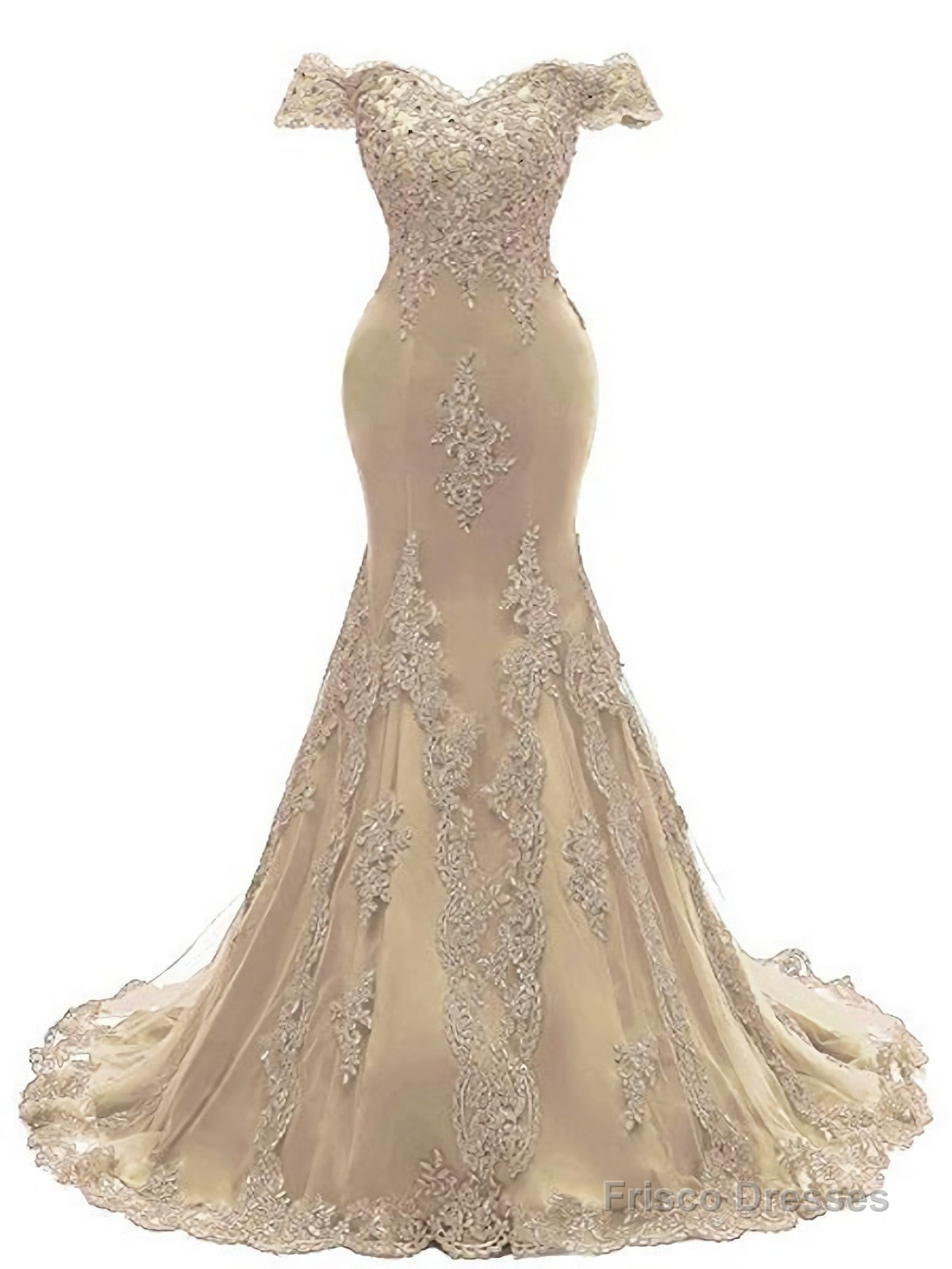 Lace Mermaid Long Evening Prom Dresses Main image