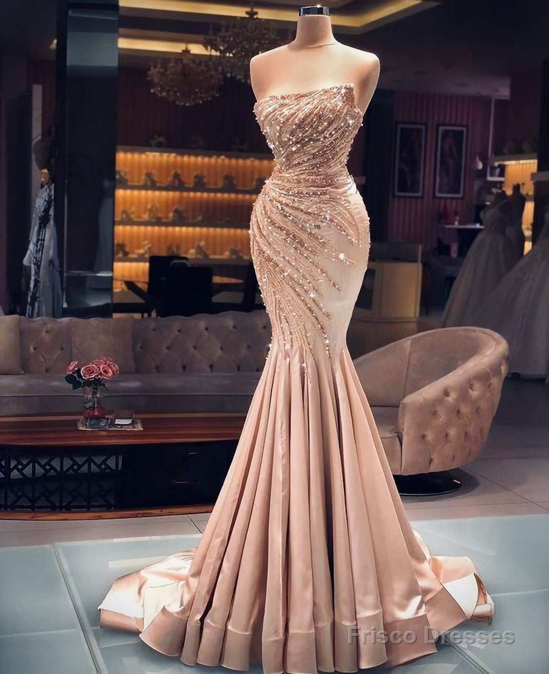 Long Prom Dresses, Cute Girl Simple Elegant Wedding Dresses Main image