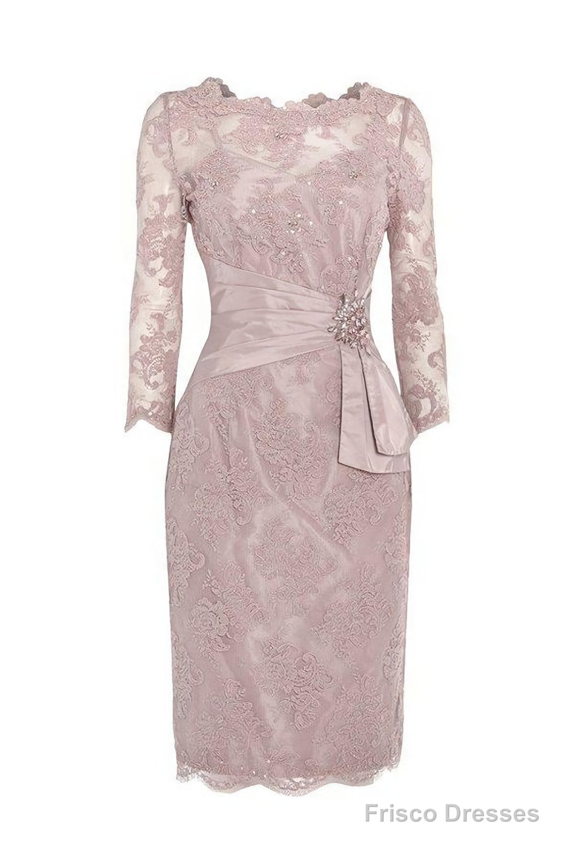 New Arrival Sheath Mothers Dresses, With Lace Blink Sequins Elegant Mother Of The Bride Dress, Long Sleeve Evening Gowns Prom Dress Main image