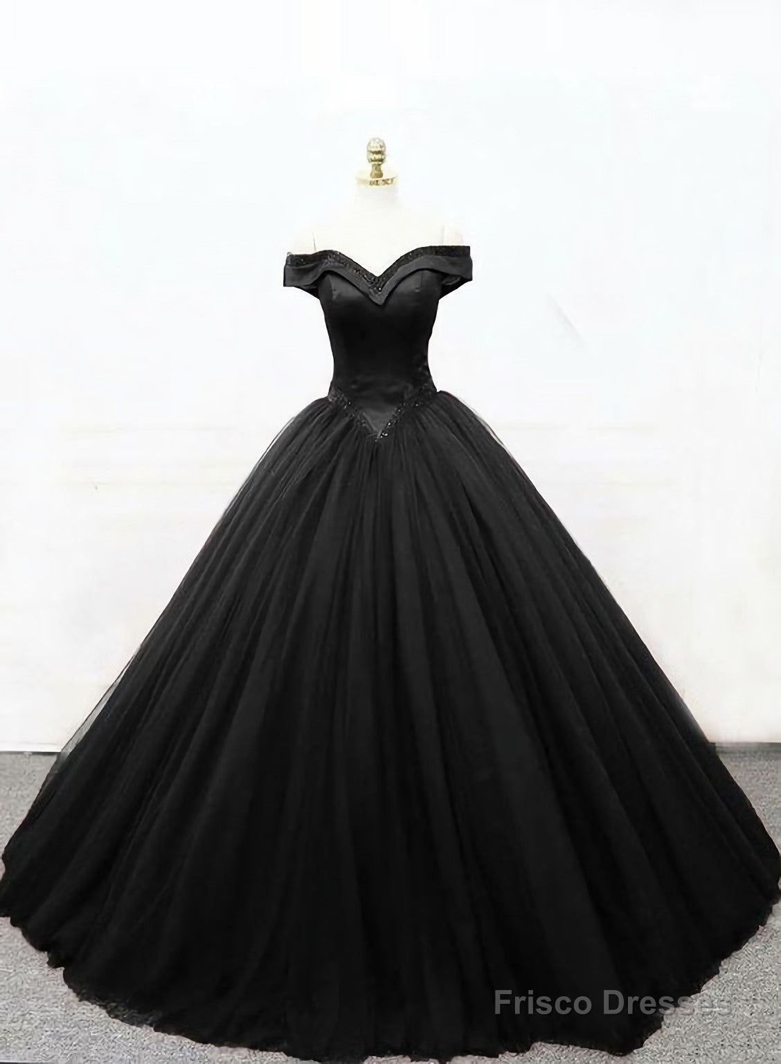 Black Princess Ball Gown Black Formal Prom Dress Main image