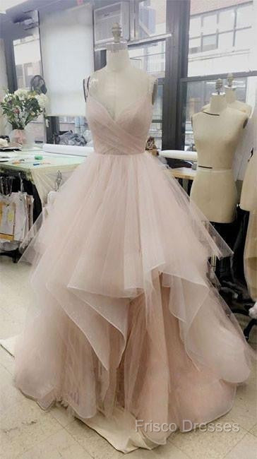 Champagne Formal Prom Dress, White Formal Prom Dress, Pink Formal Prom Dress, ChampagneWhitePink Wedding Dress, ChampagneWhitePink Formal Dress Secondary image