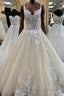 Champagne tulle lace long Formal Prom Dresses, champagne evening Dresses