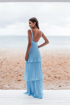 Charming Blue Prom Dress Long Evening Dress
