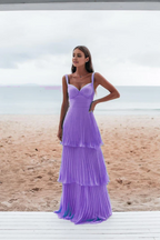 Charming Blue Prom Dress Long Evening Dress