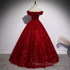 Charming Lace Sweetheart Off Shoulder Gown, Formal Prom Party Dress